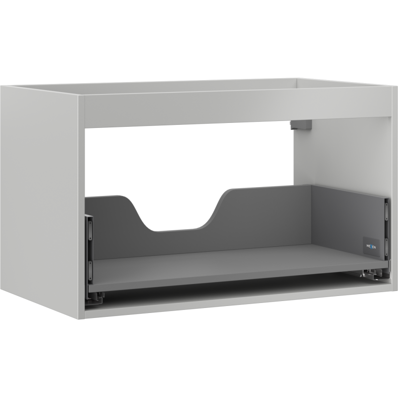 Mexen Box-A corps d'armoire sous-lavabo 80 cm, 1 tiroir, gris mat - 91AX0-0800-470-1-62