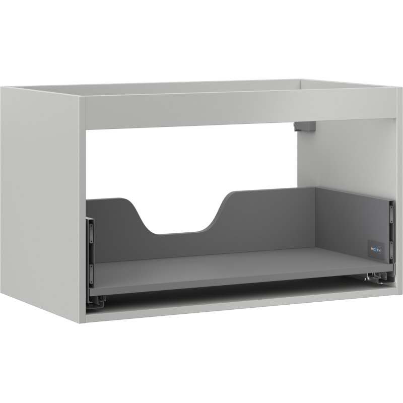 Mexen Box-A korpus ormarića ispod umivaonika 80 cm, 1 ladica, sivi mat - 91AX0-0800-470-1-62