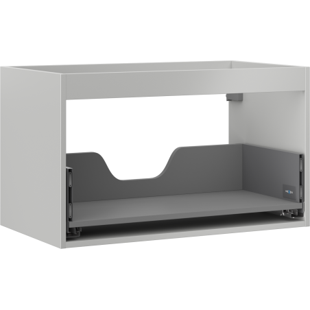 Mexen Box-A corps d'armoire sous-lavabo 80 cm, 1 tiroir, gris mat - 91AX0-0800-470-1-62