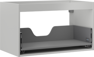 Mexen Box-A Unterschrankgehäuse für Waschtischunterschrank 80 cm, 1 Schublade, graumatt - 91AX0-0800-470-1-62