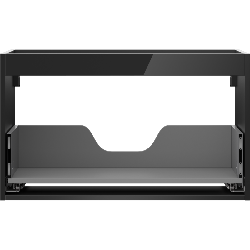 Mexen Box-A corpo del mobile sottolavabo 80 cm, 1 cassetto, nero lucido - 91AX0-0800-470-1-70