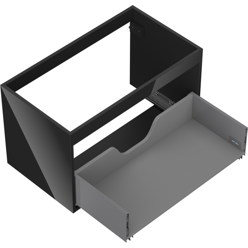 Mexeni Box-A aluskapp valamualusega 80 cm, 1 sahtel, must läige - 91AX0-0800-470-1-70