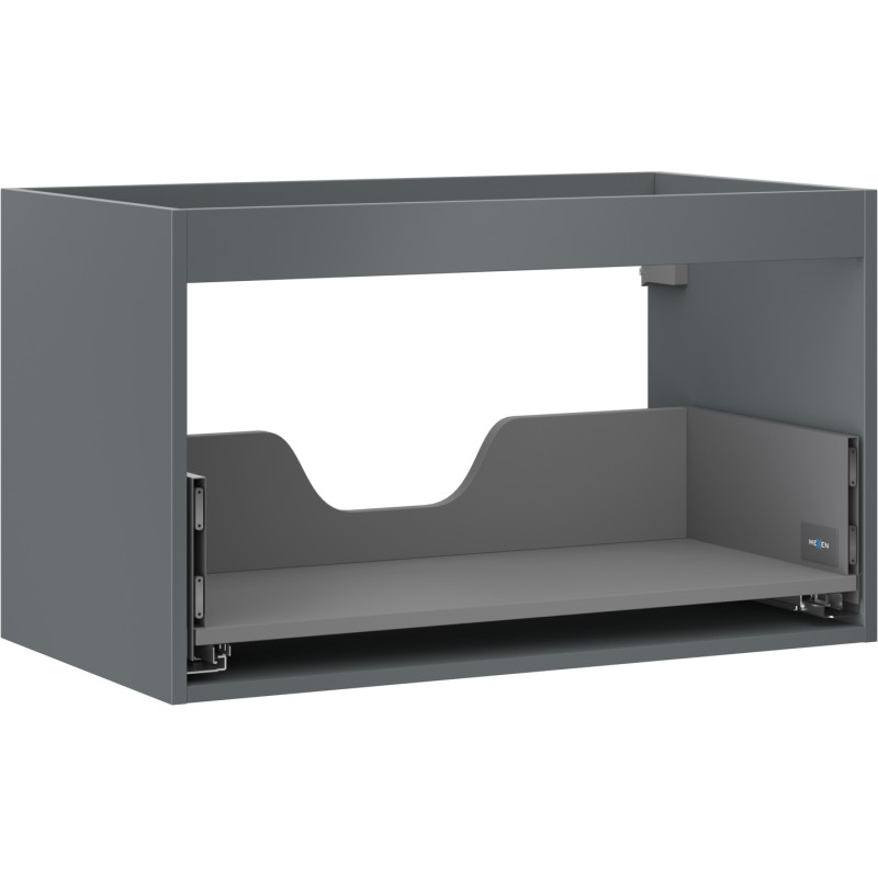 Mexen Box-A valamualuse kapi korpus 80 cm, 1 sahtel, matt grafiit - 91AX0-0800-470-1-66