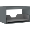 Mexen Box-A Korpus des Waschtischunterschranks 80 cm, 1 Schublade, mattes Graphit - 91AX0-0800-470-1-66