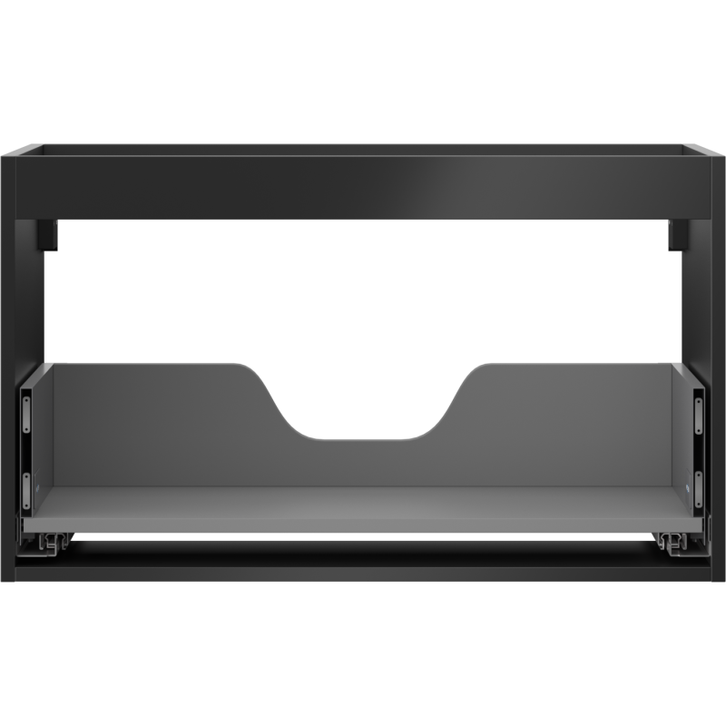 Mexen Box-A korpus szafki podumywalkowej 80 cm, 1 szuflada, czarny mat - 91AX0-0800-470-1-71
