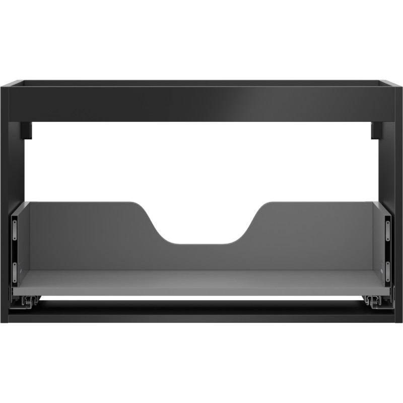 Mexen Box-A valamualuse kapi korpus 80 cm, 1 sahtel, must matt - 91AX0-0800-470-1-71