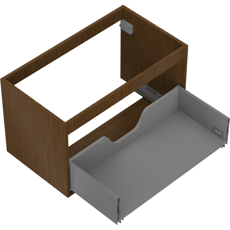 Mexen Box-A korpus szafki podumywalkowej 80 cm, 1 szuflada, orzech - 91AX0-0800-470-1-86