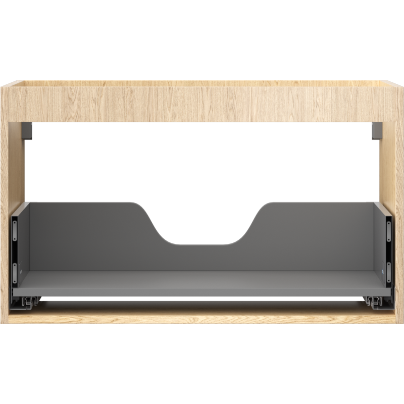 Mexen Box-A cabinet body for under-sink unit 80 cm, 1 drawer, oak - 91AX0-0800-470-1-81