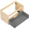 Mexen Box-A valamukapi korpus 80 cm, 1 sahtel, tamm - 91AX0-0800-470-1-81