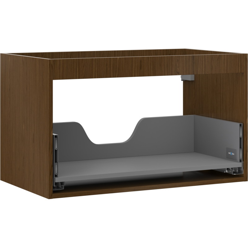 Mexen Box-A vannialuse kapi korpus 80 cm, 1 sahtel, pähkel - 91AX0-0800-470-1-86