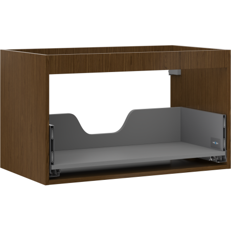 Mexen Box-A vannialuse kapi korpus 80 cm, 1 sahtel, pähkel - 91AX0-0800-470-1-86