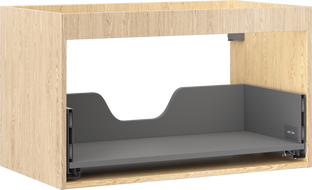 Mexen Box-A izlietnes skapīša korpuss 80 cm, 1 atvilktne, ozols - 91AX0-0800-470-1-81