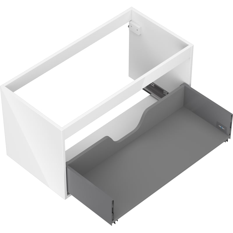 Mexen Box-A valamu aluskapp 90 cm, 1 sahtel, valge läige - 91AX0-0900-470-1-00