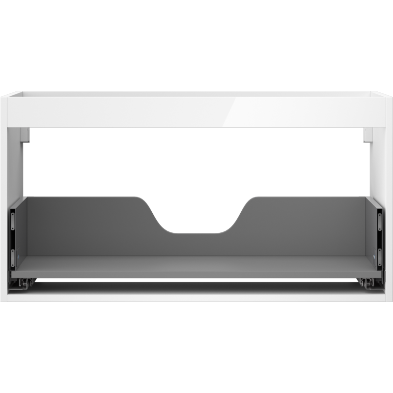 Mexen Box-A kabinetsram för tvättställ 90 cm, 1 låda, vit högglans - 91AX0-0900-470-1-00