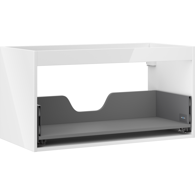 Mexen Box-A onderkast voor wastafel 90 cm, 1 lade, wit glans - 91AX0-0900-470-1-00