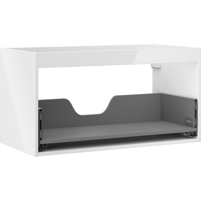 Mexen Box-A valamu aluskapp 90 cm, 1 sahtel, valge läige - 91AX0-0900-470-1-00