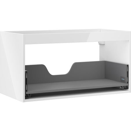 Mexen Box-A corpo del mobile da bagno 90 cm, 1 cassetto, bianco lucido - 91AX0-0900-470-1-00