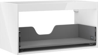 Mexen Box-A onderkast voor wastafel 90 cm, 1 lade, wit glans - 91AX0-0900-470-1-00