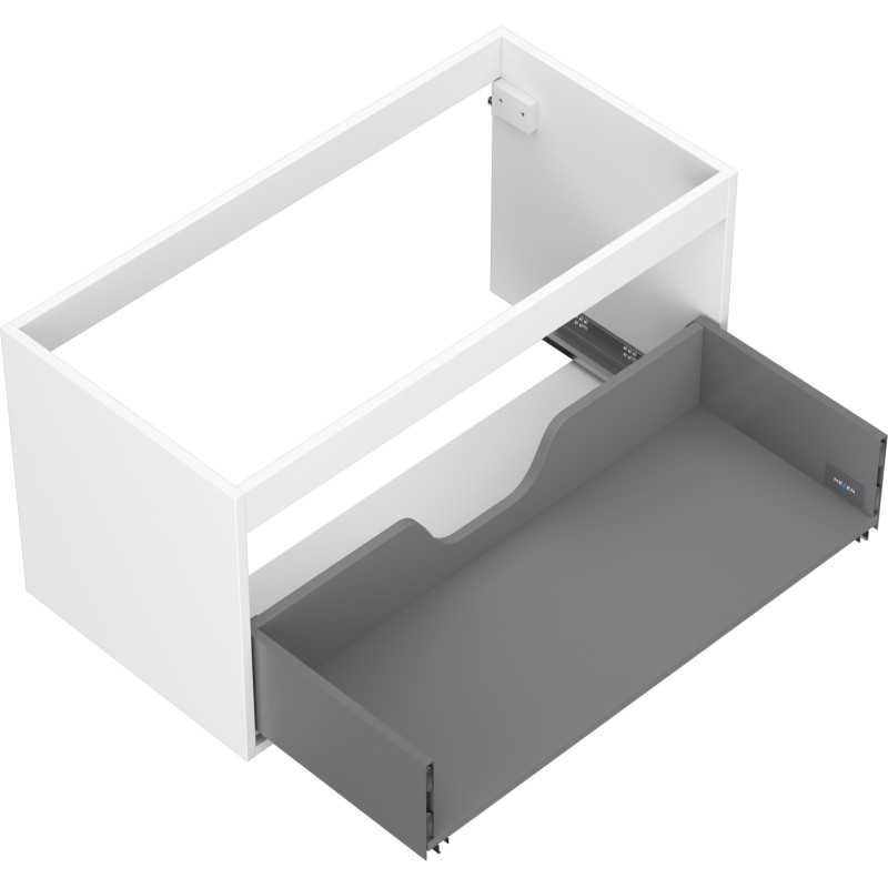 Mexen Box-A valamualuse kapi korpus 90 cm, 1 sahtel, valge matt - 91AX0-0900-470-1-01