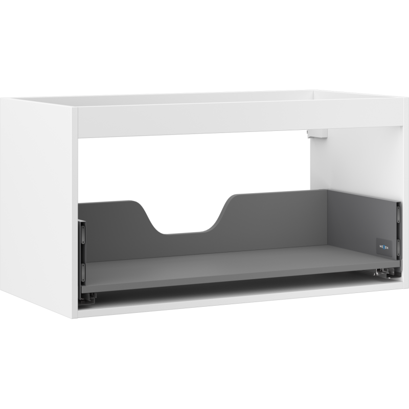 Mexen Box-A Korpus des Waschbeckenschranks 90 cm, 1 Schublade, Weiß Matt - 91AX0-0900-470-1-01