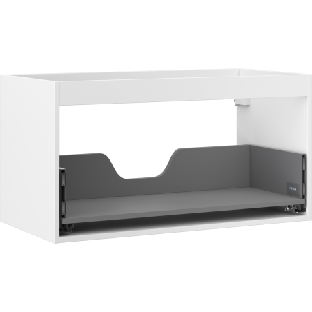 Mexen Box-A Korpus des Waschbeckenschranks 90 cm, 1 Schublade, Weiß Matt - 91AX0-0900-470-1-01