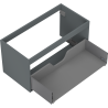 Mexen Box-A Korpus Waschtischunterschrank 90 cm, 1 Schublade, Graphit matt - 91AX0-0900-470-1-66