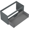 Mexen Box-A mobile per lavabo 90 cm, 1 cassetto, grafite opaco - 91AX0-0900-470-1-66