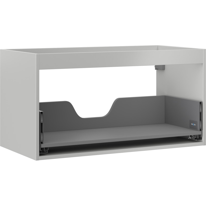 Mexen Box-A kraanikaapi korpus 90 cm, 1 sahtel, hall matt - 91AX0-0900-470-1-62