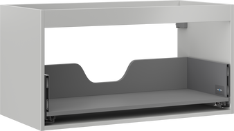 Mexen Box-A wastafelonderkast corpus 90 cm, 1 lade, grijs mat - 91AX0-0900-470-1-62