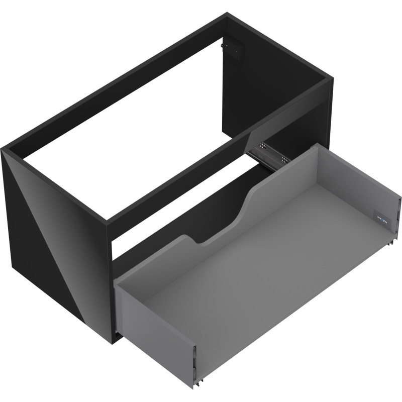 Mexen Box-A valamualuse kapikorpus 90 cm, 1 sahtel, must läige - 91AX0-0900-470-1-70