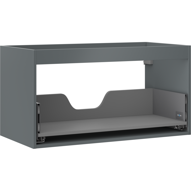 Mexen Box-A corpo do armário de lavatório 90 cm, 1 gaveta, grafite mate - 91AX0-0900-470-1-66