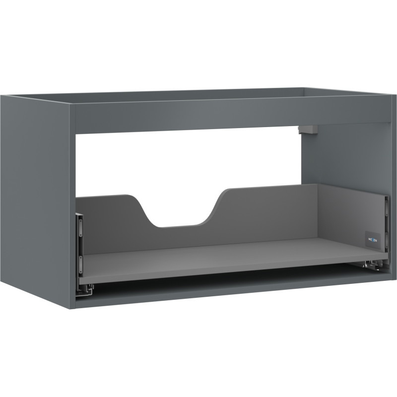 Mexen Box-A kraanikaapiekapp 90 cm, 1 sahtel, matt grafiit - 91AX0-0900-470-1-66