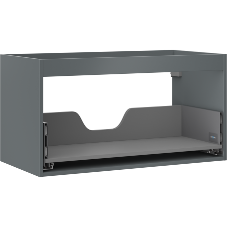 Mexen Box-A Korpus Waschtischunterschrank 90 cm, 1 Schublade, Graphit matt - 91AX0-0900-470-1-66