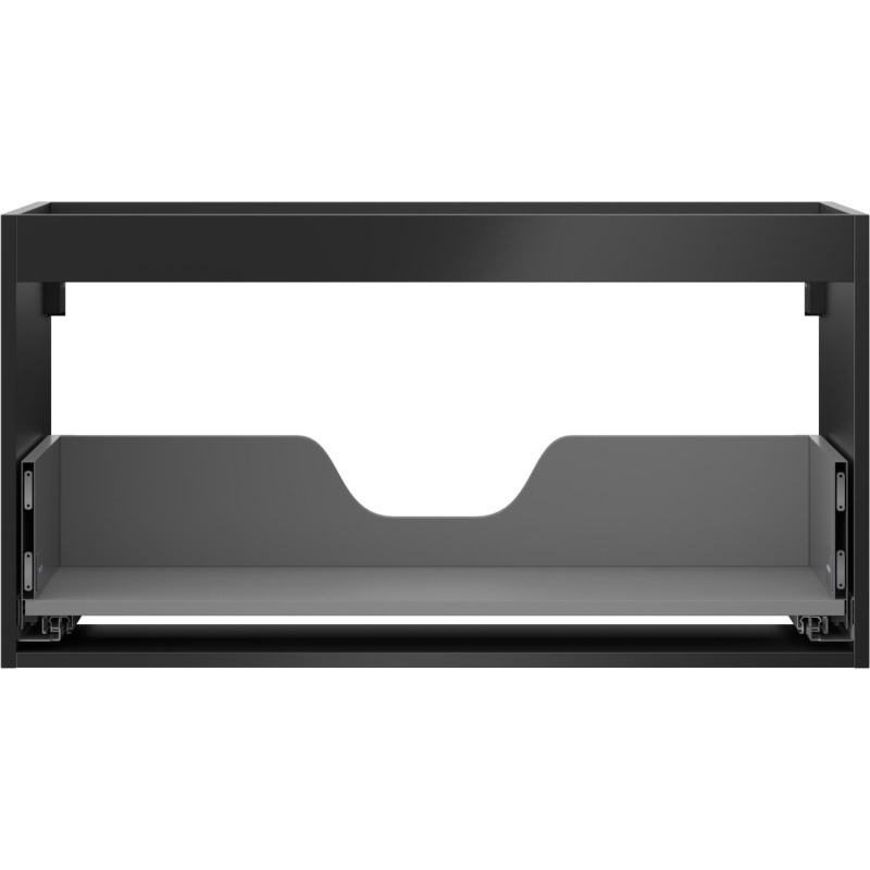 Mexen Box-A valamualuse kapi korpus 90 cm, 1 sahtel, must matt - 91AX0-0900-470-1-71