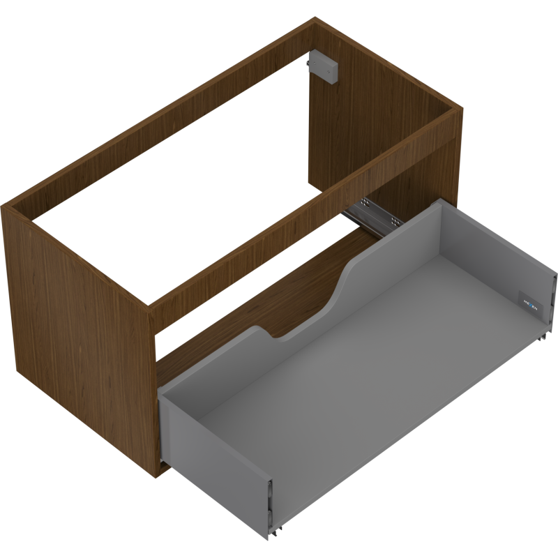 Mexen Box-A Unterschrankkorpus 90 cm, 1 Schublade, Nussbaum - 91AX0-0900-470-1-86