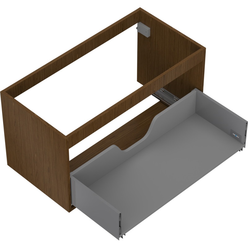 Mexen Box-A valamualuse kapi korpus 90 cm, 1 sahtel, pähkel - 91AX0-0900-470-1-86