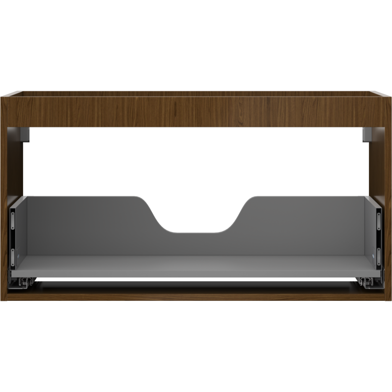 Mexen Box-A cuerpo de gabinete de baño de 90 cm, 1 cajón, nogal - 91AX0-0900-470-1-86