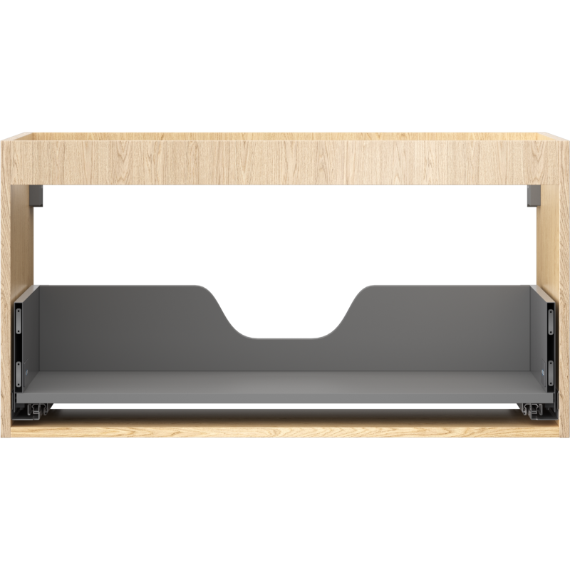 Mexen Box-A corpo dell'armadietto sotto lavabo 90 cm, 1 cassetto, rovere - 91AX0-0900-470-1-81