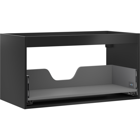 Mexen Box-A Under-Sink Cabinet Body 90 cm, 1 Drawer, Matte Black - 91AX0-0900-470-1-71