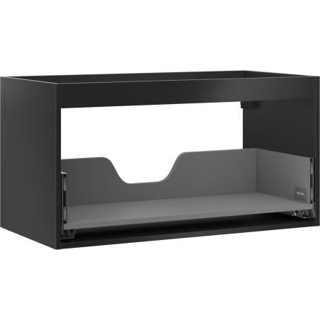 Mexen Box-A valamualuse kapi korpus 90 cm, 1 sahtel, must matt - 91AX0-0900-470-1-71