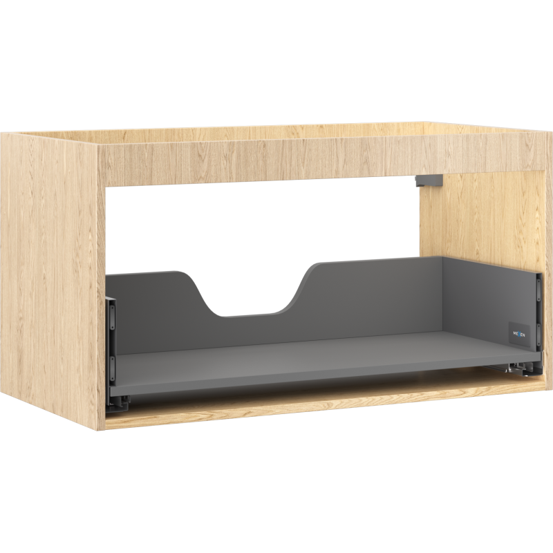 Mexen Box-A Korpus des Waschtischunterschranks 90 cm, 1 Schublade, Eiche - 91AX0-0900-470-1-81