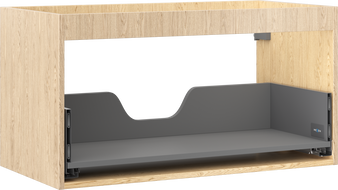Mexen Box-A Korpus des Waschtischunterschranks 90 cm, 1 Schublade, Eiche - 91AX0-0900-470-1-81