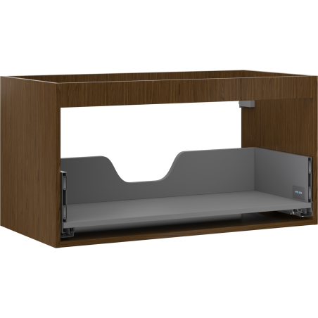 Mexen Box-A korpus szafki podumywalkowej 90 cm, 1 szuflada, orzech - 91AX0-0900-470-1-86