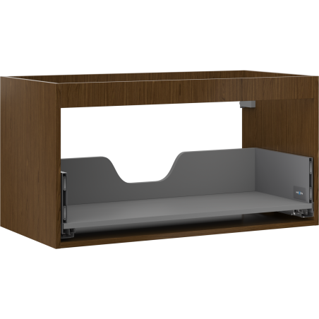 Mexen Box-A Unterschrankkorpus 90 cm, 1 Schublade, Nussbaum - 91AX0-0900-470-1-86