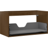 Mexen Box-A cabinet body under the washbasin 90 cm, 1 drawer, walnut - 91AX0-0900-470-1-86