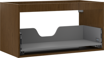 Mexen Box-A kastlichaam onder wastafel 90 cm, 1 lade, walnoot - 91AX0-0900-470-1-86
