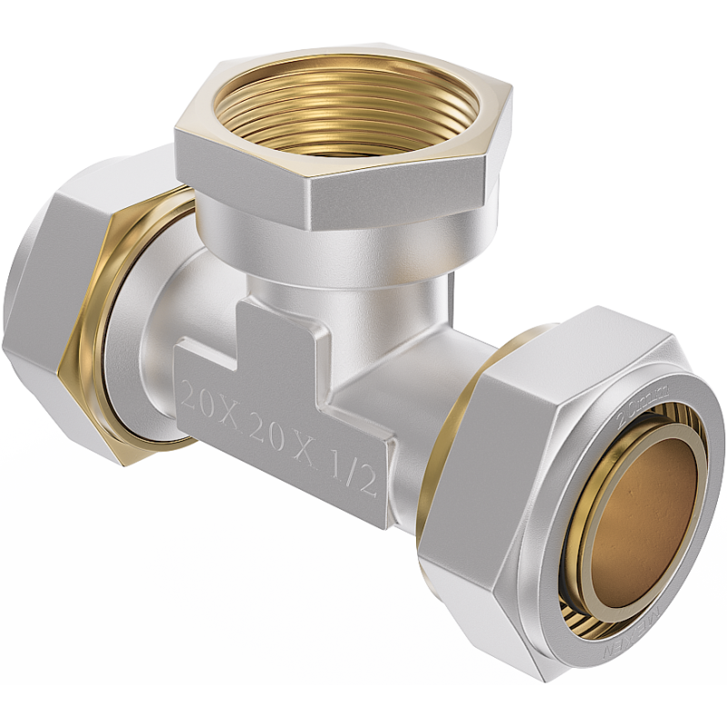 Mexen PEX-S Τάφ σύνδεσης PEX 20 x 1/2 ΘΕ x 20 - W97232-2012F20-00