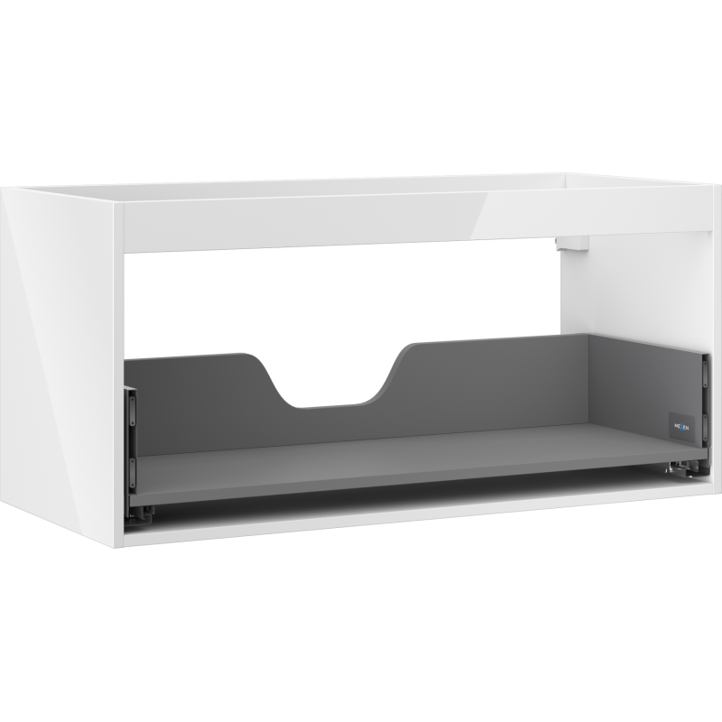 Mexen Box-A korpus szafki podumywalkowej 100 cm, 1 szuflada, biały połysk - 91AX0-1000-470-1-00