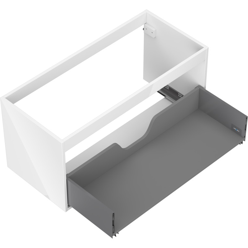 Mexen Box-A valamualuse kapi korpus 100 cm, 1 sahtel, valge läige - 91AX0-1000-470-1-00
