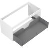 Mexen Box-A kastlichaam voor wastafel 100 cm, 1 lade, witte mat - 91AX0-1000-470-1-01